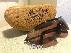 MAUI JIM Sunglasses Sandbar MJ 511-07 Burgundy/Maui Rose withcase Rare