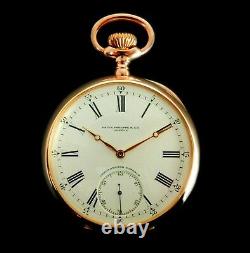Mega Rare Antique Patek Philippe Chronometro Gondolo 18K rose gold pocket watch