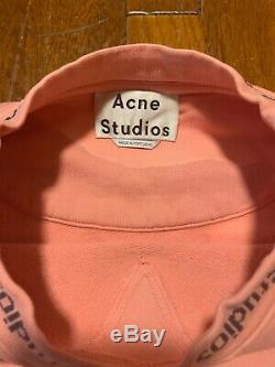 Mens Acne Studios Flogho oversized ROSE Crewneck Sweatshirt SIZE SMALL Rare