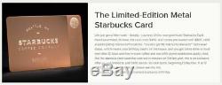 NEW RARE 2013 Rose Gold Metal Limited Edition Starbucks Gift Card with $0 balance