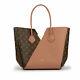 New Rare Louis Vuitton Kimono Mm Monogram Powder Rose Leather Tote Bag