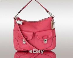 NWT COACH 22423 POPPY AVERY Pebble Leather Hobo Crossbody Shoulder Bag ROSE Rare