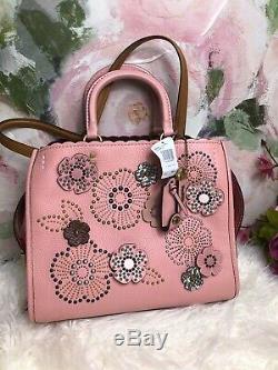 NWT Coach 26890 Peony 1941 Rogue With Tea Rose Satchel MSRP $995 Rare Gift Pink