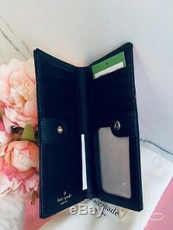 NWT Kate Spade Cameron Street Roses wallet Stacy pink sand wallet RARE floral