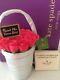 Nwt Kate Spade Roses Pail Rose Colored Glasses Flower Pot Rare Last One