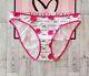 Nwt Victoria's Secret Pink Roses Logo Vintage 2004 Rare Classic Bikini Panties