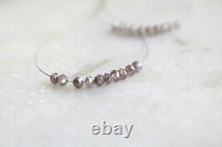 Natural Pink Diamond Faceted Beads Rare 3-3.30 mm Diamond For jewelry 10 pieces