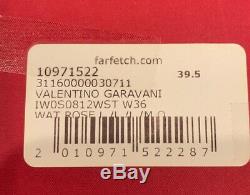 New Rare Valentino Rockstud Flat Sandals Size 39.5 Water Rose $975