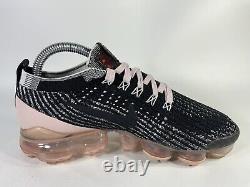 Nike Air Vapormax Flyknit 3 Pink Rose Black White Women Size 6.5 Rare CU4748-001
