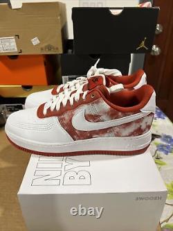 Nike By You Air Force 1 Rare Rose Flower Red Pink. Men's Size 8.5, DN4164-991