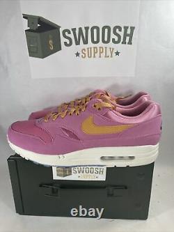 Nike By You Air Max 1 Size 12.5 Pink Gold Rose Gold Rare New