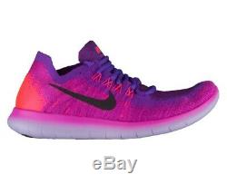Nike Free RN Flyknit 2017 Women's Hyper Grape Rose 880844-600 OG Fire Pink Rare
