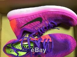 Nike Free RN Flyknit 2017 Women's Hyper Grape Rose 880844-600 OG Fire Pink Rare