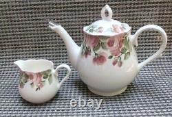 Nikko Precious Pink Roses Tea Pot & Creamer Excellent, Rare Find