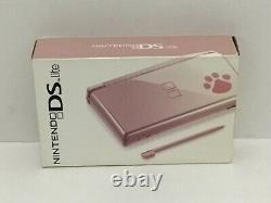 Nintendo DS Lite Nintendogs Bundle Metallic Rose Handheld System Rare Complete
