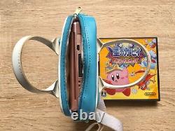 Nintendo DS Metallic Rose Console with Kirby Carrying Rare Pouch & Game from Japan
