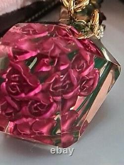 Nwt Rare & Htf Juicy Couture 2009 Pink Roses Charm Yjru3788