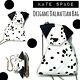 Nwt Rare Kate Spade Rose Colored Glasses Origami Dalmatian Purse Bag