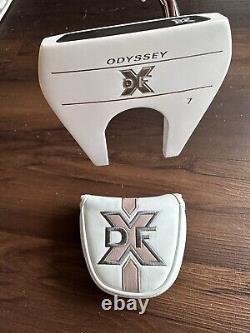 Odyssey DFX # 7 Mallet Putter 34 Right Hand White Rose Gold Pink Rare Color