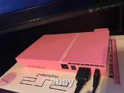PS2 Playstation 2 Slim PINK ROSE Console System NEW Open Box RARE PAL USA READ