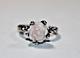 Pandora Ale Sterling Silver 925 Pink Shell 3-d Rose Ring Size 5.5 Rare & Htf