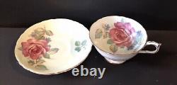Paragon Double Warrant Pink Cabbage Rose Mint Green Rare Teacup and Saucer