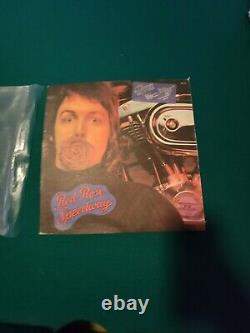 Paul Mccartney Wings Red Rose Speedway Lp &45 Record 1973 With Rare Inside Book