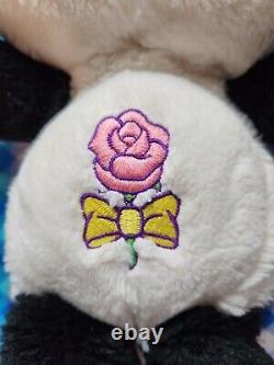 Perfect Panda Care Bears 12 plush pink rose tummy rare vintage collectors toy