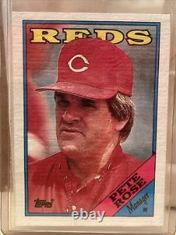 Pete Rose 1988 Topps Cloth EXPERIMENTAL TEST ISSUE SCARCE RARE