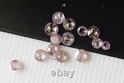 Pink Rose Cut Diamond, Rare Natural Diamond Cabochon, 1.8-2.5mm