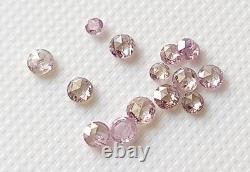 Pink Rose Cut Diamond, Rare Natural Diamond Cabochon, 1.8-2.5mm