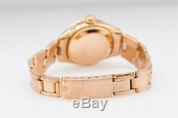 RARE $25,000 18k Rose Gold DATE ROLEX PRESIDENT Ladies Watch RED DATE WTY