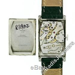 RARE Antique Mens Vacheron Constantin Steel & 14k Rose Gold 22mm 17j Wrist Watch