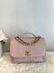 Rare Chanel Pink Business Affinity Flap Bag Quilted Caviar Medium