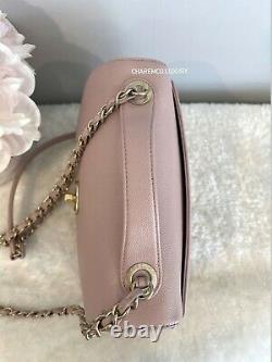 RARE CHANEL Pink Business Affinity Flap Bag Quilted Caviar Medium