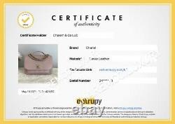 RARE CHANEL Pink Business Affinity Flap Bag Quilted Caviar Medium