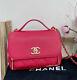 Rare Chanel Small Rose Pink Business Affinity Flap Bag Quilted Caviar Gold Hw
