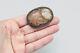 Rare Chinese Export Carved Rose Quartz Brooch, Antique 1900s Asian Jewelry, 925