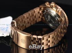 RARE Deep Blue Sea Ram 500 # 0011 Swiss Chron0 Rose Gold SS Sapphire Diver Watch