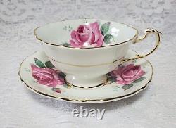 RARE FIND Paragon Fine Bone China, Tea Cup and Saucer Set, Rose Pattern