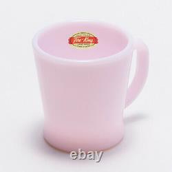 RARE Fire King Mug Milk Glass Rose-ite Pink D Hundle 2016 250ml JAPAN #DHL FedEx