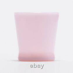 RARE Fire King Soda Mug Milk Glass Rose-ite Pink D Hundle 2016 250ml from JAPAN