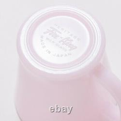 RARE Fire King Soda Mug Milk Glass Rose-ite Pink D Hundle 2016 250ml from JAPAN