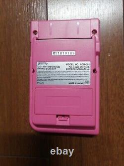 RARE Game Boy Pocket Console Pink Tamagotchi Limited Edition Nintendo Set