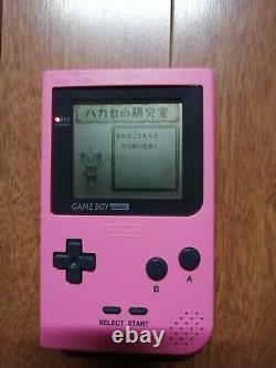 RARE Game Boy Pocket Console Pink Tamagotchi Limited Edition Nintendo Set