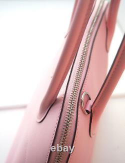RARE! Hermes NEW Bolide 27 cm Rose Sakura PINK Tote Shoulder Bag PM