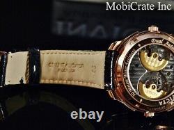 RARE Invicta Men's 2344 Dual Time Automatic 48mm Swiss Ebauche Alligator Watch