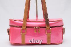 RARE Louis Vuitton Vernis Shoulder Bag Sullivan Horizontal Pink Authentic