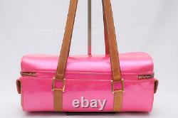 RARE Louis Vuitton Vernis Shoulder Bag Sullivan Horizontal Pink Authentic