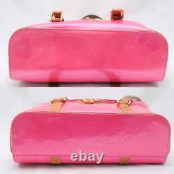 RARE Louis Vuitton Vernis Shoulder Bag Sullivan Horizontal Pink Authentic